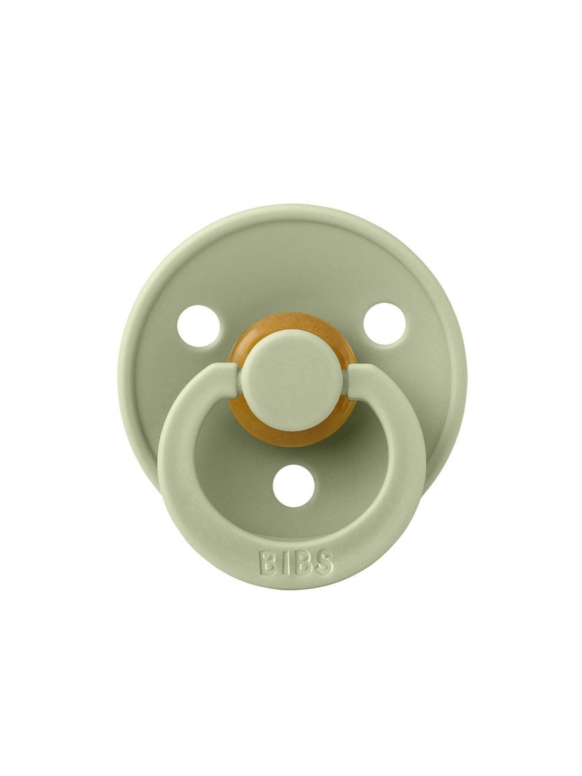 ❤ Соска пустушка BIBS Colour Latex Round (кругла). Колір - Sage. Розмір - 0-6 міс (#100250) ✓ Anna Konvert