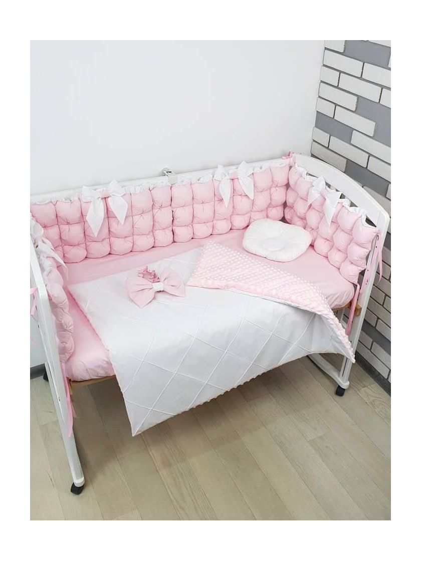 ❤ Набір з суцільними бортиками "Бомбон" Порше. Колір - Рожево-білий (#11910454) ✓ Anna Konvert