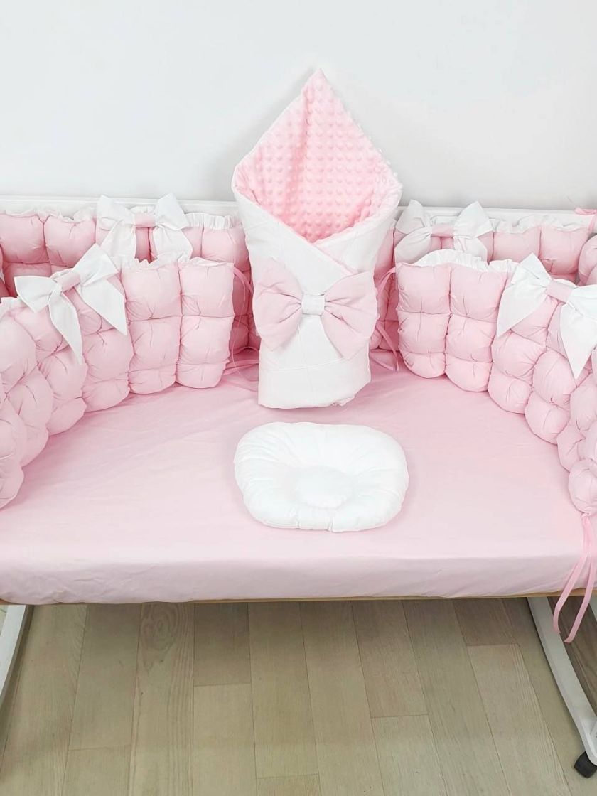 ❤ Набір з суцільними бортиками "Бомбон" Порше. Колір - Рожево-білий (#11910454) ✓ Anna Konvert