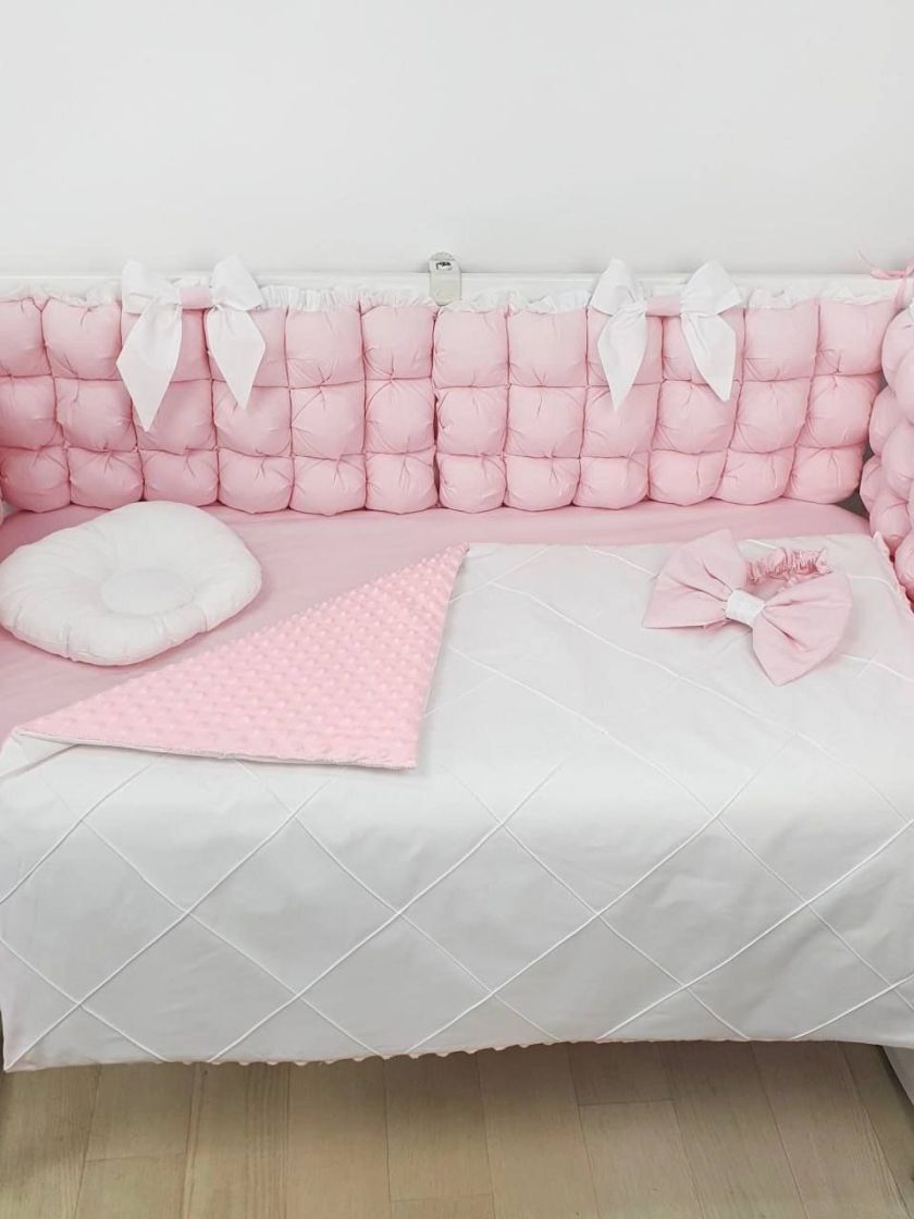 ❤ Набір з суцільними бортиками "Бомбон" Порше. Колір - Рожево-білий (#11910454) ✓ Anna Konvert