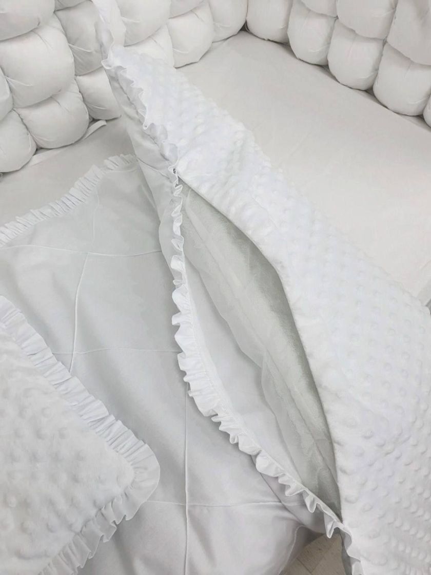 ❤ Набір з суцільними бортиками "Бомбон". Колір - Білі бомбони (#23512171) ✓ Anna Konvert