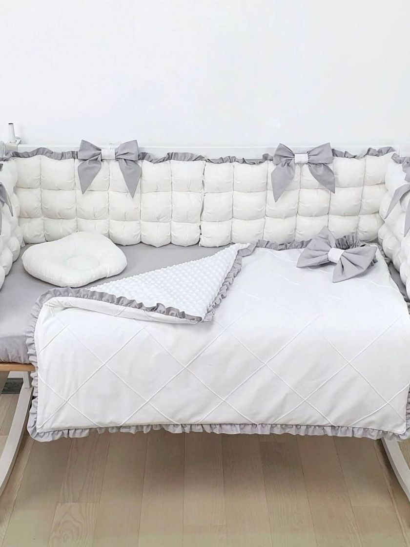 ❤ Набір з суцільними бортиками "Бомбон" Порше. Колір - Біло-сірий (#4072920) ✓ Anna Konvert