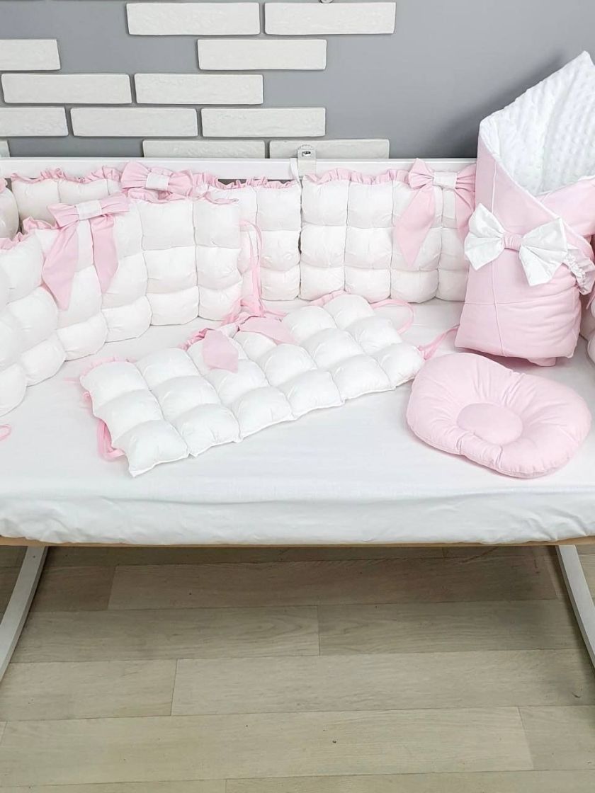 ❤ Набір з суцільними бортиками "Бомбон" Порше. Колір - Біло-рожевий (#99454641) ✓ Anna Konvert