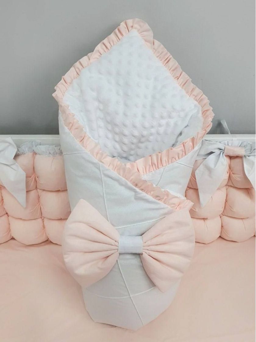 ❤ Набір з суцільними бортиками "Бомбон" Порше. Колір - Біло-персиковий (#64966011) ✓ Anna Konvert