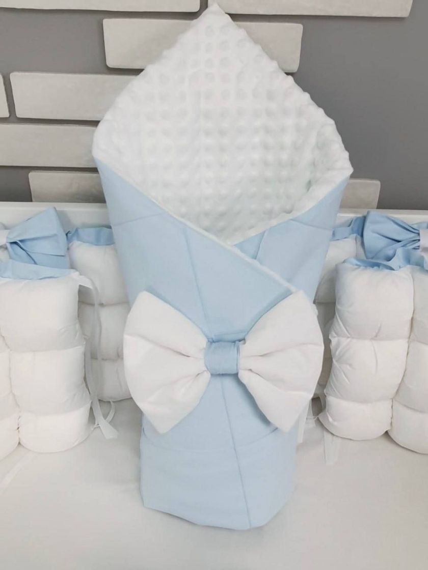 ❤ Набір з суцільними бортиками "Бомбон". Колір - Біло-блакитний (#61950496) ✓ Anna Konvert