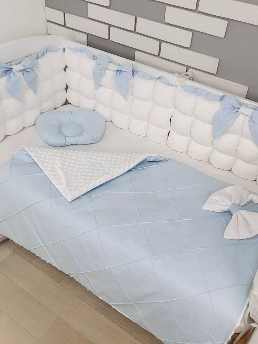 ❤ Набір з суцільними бортиками "Бомбон". Колір - Біло-блакитний (#61950496) ✓ Anna Konvert