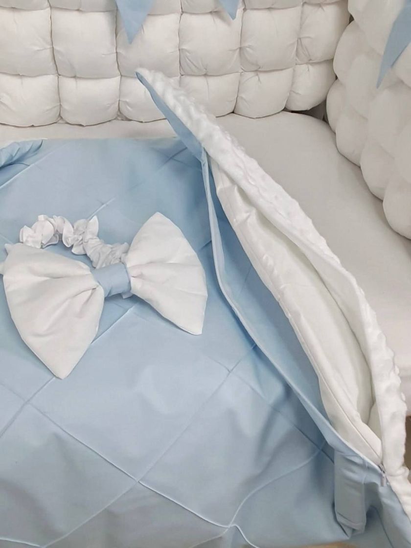 ❤ Набір з суцільними бортиками "Бомбон". Колір - Біло-блакитний (#61950496) ✓ Anna Konvert