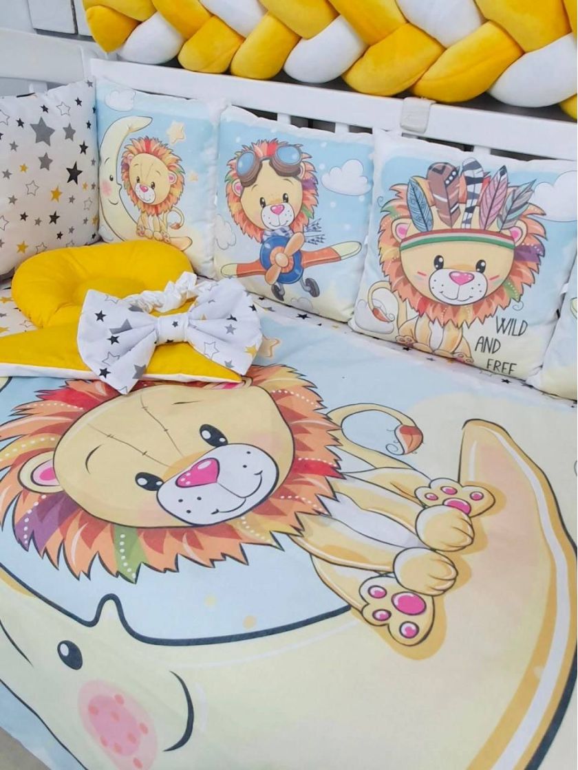 ❤ Набір "Бавовняний" з косою на 4 ту сторону. Колір - Левенна місяці, жовтий (#10901352) ✓ Anna Konvert