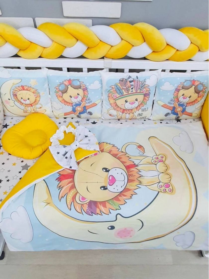 ❤ Набір "Бавовняний" з косою на 4 ту сторону. Колір - Левенна місяці, жовтий (#10901352) ✓ Anna Konvert