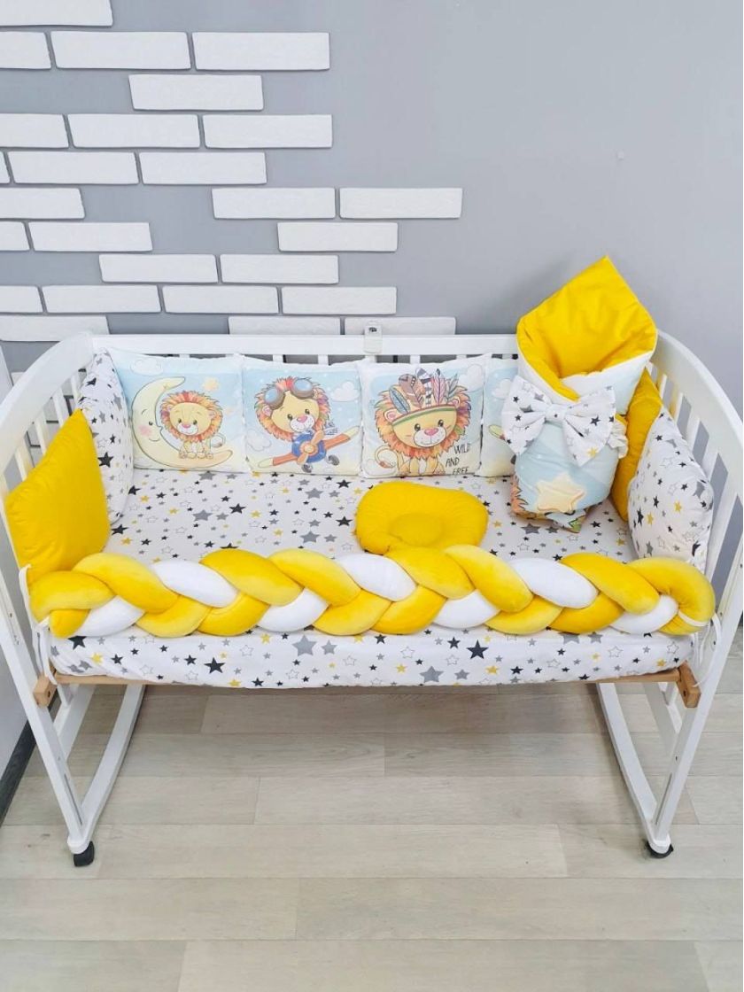 ❤ Набір "Бавовняний" з косою на 4 ту сторону. Колір - Левенна місяці, жовтий (#10901352) ✓ Anna Konvert